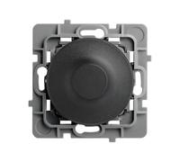 DEBFLEX - Casual Evo - Mécanisme Variateur Compatible LED - Interrupteur Variateur 1W à 75W (LED) ou 1W à 300W (Halogène) - Plastique - Pour Installation Encastrée - Noir - 74 x 74 x 54 mm