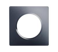 DEBFLEX - Casual Evo - Plaque de Finition - Enjoliveur Pour Prises et Interrupteurs - 1 Poste - Remplaçable - ABS - Pour Installation Encastrée - Gris Profond - 86 x 86 x 10 mm