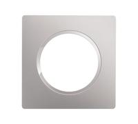 DEBFLEX - Casual Evo - Plaque de Finition - Enjoliveur Pour Prises et Interrupteurs - 1 Poste - Remplaçable - ABS - Pour Installation Encastrée - Gris Platine - 86 x 86 x 10 mm