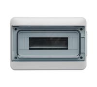 DEBFLEX - Coffret Electrique Etanche + Bornier à Vis - Tableau Electrique 12 Modules - IP65/IK07 - Idéal Extérieur/Piscine/Jardin - Pose en Saillie - Gris