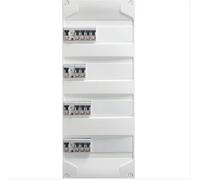 DEBFLEX - Coffret Electrique Pré-Equipé - Tableau Electrique 4 rangées - 4 Interrupteurs Différentiels (3 x 40A type AC + 63A type A) + 12 Disjoncteurs (10/16/20/32A) - Pose en Saillie