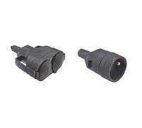 DEBFLEX Connecteur electrique - Adaptateur prise - Prise Plate - Raccord electrique & Connecteur electrique - Adaptateur prise - Prise Plate - Raccord electrique - Fiche electrique
