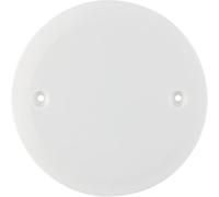 DEBFLEX - Couvercle Boîte d'Encastrement à Visser - Fermeture et Mise en Attente d'une Boîte d'Encastrement Vide - Couvercle Rond -Blanc - Ø86 mm pour boite Ø 67 mm (Lot de 5)