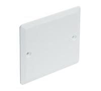 DEBFLEX - Couvercle de Finition Electrique Carré à Visser - pour Boîte Encastrement Standard D.67 mm - Plaque Carrée 85 x 85 mm - Blanc