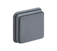 DEBFLEX - Cyklone - Interrupteur Va et Vient Complet - Mural Etanche IP55 - Intérieur/Extérieur - Installation Encastrée - Anthracite - 83 x 83 x 50 mm