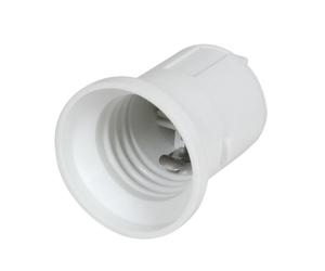 DEBFLEX - Douille de Chantier E27 - Testeur D'installation E27 - Sécurise les Fils en Attente de Pose de Luminaire - Plastique - Blanc