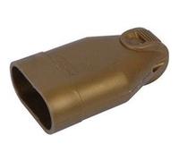 FICHE FEMELLE 2P 6A DROITE A COIFFE OR - DEBFLEX - 713480