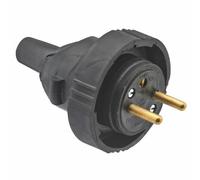Debflex Fiche mâle 2P+T 16 A - Noir