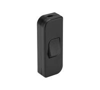 DEBFLEX Interrupteur va et vient | encastrable | murale | prise murale | Inter Pour Lampe | 2A UnIPolaire Noir| 719320