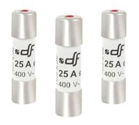 DEBFLEX Lot de 3 Fusibles 10.3x38 25 A