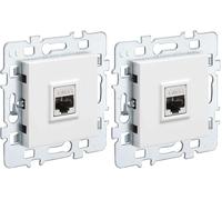 DEBFLEX Mécanisme - Rj45 Carré - Blanc 40 (Lot de 2)