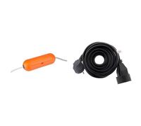 Debflex Prolongateur Prise électrique Boîtier assurant l'étanchéité de 2 rallonges 344700 Orange & Zenitech Prolongateur 16A 2P+T HO5VV-F 3G1,5mm² Noir 5m