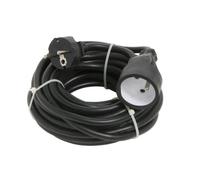 DEBFLEX - Rallonge Electrique HO5VV-F 3G1,5 mm² - Prolongateur 2P+T Pour Alimentation d'Appareils Electriques - Noir - 10 Mètres
