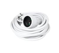 Rallonge électrique blanche 5m Debflex 2 pôles avec terre 16A - 335251