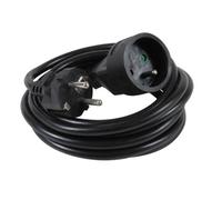DEBFLEX - Rallonge Electrique HO5VV-F 3G1,5 mm² - Prolongateur 2P+T Pour Alimentation d'Appareils Electriques - Noir - 3 Mètres