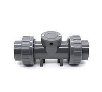 Débitmètre à affichage numérique intelligent de haute précision DN25-80, débitmètre électronique RS485 LCD, capteur débit en PVC for l'irrigation du jardin(Without display,2P)