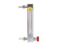 Débitmètre à flotteur en verre LZB-3WB, rotamètre à zone variable avec micro-débitmètre à valve for la mesure de l'air et du liquide(25-250ML-min)