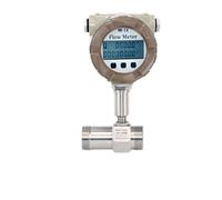 Débitmètre à Turbine numérique 4-20mA RS485 en acier inoxydable, pince à bride DN10-50, capteur de débit d'eau et de carburant liquide(DN32-Thread,RS485)