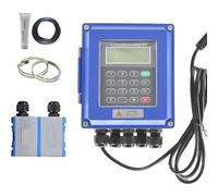 Débitmètre à ultrasons, débitmètre numérique portable pour liquide, eau, huile, eaux usées pour tuyaux DN15 à DN6000 mm, design à pince avec écran