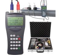 Débitmètre à ultrasons portable avec transducteur standard, débitmètre de liquide portable avec écran LCD pour tuyau de diamètre DN15 à 6000 mm