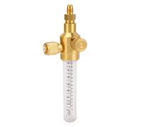 Débitmètre D'azote avec Double échelle en Cuivre Pur, Filetage D'entrée/sortie 1/4 Po, Indication du Débit de Gaz en Temps Réel pour le Brasage et le Soudage