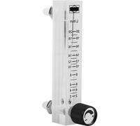 Débitmètre de gaz 2-20 l/min pour mélange oxygène-air - Modèle métallique, avec vanne de régulation et régulateur de débit.