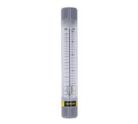 Débitmètre de liquide 1-10 GPM Tube acrylique transparent avec Clea | Débitmètre à tube, corps en acrylique, échelle transparente, mesure de fluides liquides, filetage femelle G1