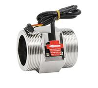 Débitmètre d'eau, Débitmètre en acier inoxydable S304, capteur électromagnétique détection de haute précision DN32 DN40 DN50, pour l'eau, le diesel et autres liquides(DN32)
