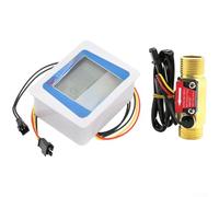 Débitmètre d'eau numérique, batterie à écran LCD à faible consommation 1-30 l/min pour capteur de surveillance du débit de liquide de canalisation