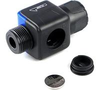 Débitmètre numérique pour robinet ou tuyau. Filetage 3/4" Mesurez ce que vous dépensez et économisez l'eau lorsque vous arrosez vos plantes. Avec plusieurs fonctions, pile bouton incluse.