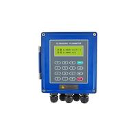 Débitmètre ultrasonique haute température, compteur de vitesse d'écoulement liquide à Clip externe Portable for Segment tuyau enfichable, Anticorrosion