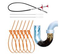 Déboucheur Cheveux Évier Flexible De Déviers Salle De Bain Pour Débouchage | Ensemble De 9 Accessoires Réutilisables De Protection Conduits Pour Maison École Cuisine Salle De Bain