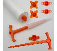 Déboucheur de buse de pistolet à mastic en silicone pour impression 3D, outil de nettoyage réutilisable en spirale pour pistolet à mastic, pour le bricolage et les professionnels Sealing Cap 2
