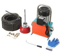 Déboucheur de canalisations - Machine électrique de nettoyage de canalisations haute performance - 1000 W - Câble de 12 m - Pour tuyaux de 20 à 150 mm - Indice de protection IP44 - 220 V - Écologique