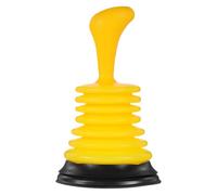 Déboucheur de Toilettes à Ventouse, Poignée Ergonomique, Jaune | Caoutchouc, Mécanisme à Pression, pour Évier, Drains au Sol, Entretien Domestique