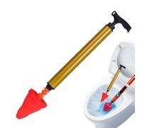 Déboucheur de toilettes de salle de bain - Ouvre-canal professionnel, piston robuste avec support | Outil de pompe à air manuel pour toilettes bouchées, éviers, drains de sol, cuisines, hôtels,