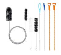 Déboucheur Évier et Canalisation - 7 Attrape-Cheveux Douche, Furet, Brosse | Kit 7 pièces : attrape-cheveux, furet et brosse. Débouchage sans produits chimiques, inox anti-rouille, réutilisable.