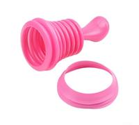 Déboucheur Évier Pression Air PP 18cm Outil Nettoyage Canalisation pour cuisine Salle de Bain Débouchage Rapide Tuyau Bouché pour accessoire Maison(Rose Red)