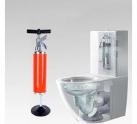 Déboucheur, ventouse manuelle/pompe d'évacuation, WC & lavabo, forte puissance d'aspiration contre les bouchons