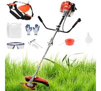 Débroussailleuse à essence 52 cc, 2 temps avec réservoir de carburant de 1,2 L, 2,2 kW/8500 tr/min, chemin de coupe de 27,9 cm - Débroussailleuse puissante alimentée au gaz pour l'entretien du jardin
