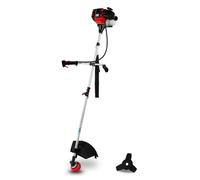 Débroussailleuse à essence - Tête fil et lame à broussailles - 52 cm³ 2 temps - Démarrage au lanceur - Bretelle