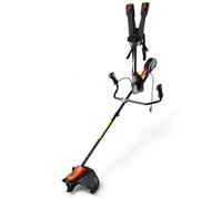 Débroussailleuse électrique avec câble Dnipro-M 150S, 1500 W, fil et lame | Fil de 355 mm et lame 3T de 255 mm │ Barre télescopique de 920 à 1810 mm │ Sangle type sac à dos, poids de 5,8 kg