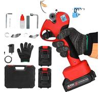 Débroussailleuse, moteur sans balais, interrupteur de sécurité, avec 2 batteries