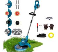 Débroussailleuse sans fil compatible avec batterie Makita 18 V,4 en 1,sans balais,largeur de coupe 20 cm,poignée réglable,tige