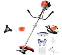 Débroussailleuse Thermique 2 en 1 52 cm³ 3 CV, Coupe Bordure Essence | 2,2 kW, 8 500 tr/min, Réservoir 1,2 L, Démarrage rapide, Anti-vibration, Harnais & poignée U, Manche amovible, grands jardins