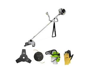 Débroussailleuse thermique 43Cm3 + Casque de sécurité anti-bruit + Gants de protection VITO