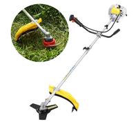 Débroussailleuse Thermique 52cc 2-en-1 Coupe-Bordure | Conception robuste en alliage d'aluminium avec moteur puissant de 52cc pour un entretien efficace du jardin Jaune