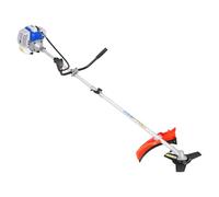 Débroussailleuse Thermique 52cc Moteur 2 Temps 2-en-1, Coupe-Herbe Multifonction avec Fil de 28cm et Lame 3 Dents 27cm, Outil de Jardin et Extérieur Professionnel avec Bretelle de Portage Bleu