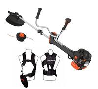 Fuxtec Débroussailleuse Thermique Professionnelle FX-PS152 52 cm3 3CV Système Anti Vibration - 2 en 1 Coupe-Bordure avec Tête de Coupe Double Fil et Lame 3 Dents Modèle Conçu pour Les Pros