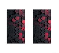 Décalcomanie Pilier B pour voiture 2x pour Nid d'Abeille 50cm(D) | Lot de 2 , dimensions 50x25cm, couvre entièrement le pilier B, aspect pour sportif immédiat